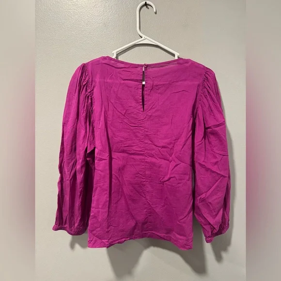 Farm Rio x Anthropologie Kelsie Peasant Blouse Size Small - Picture 3 of 7